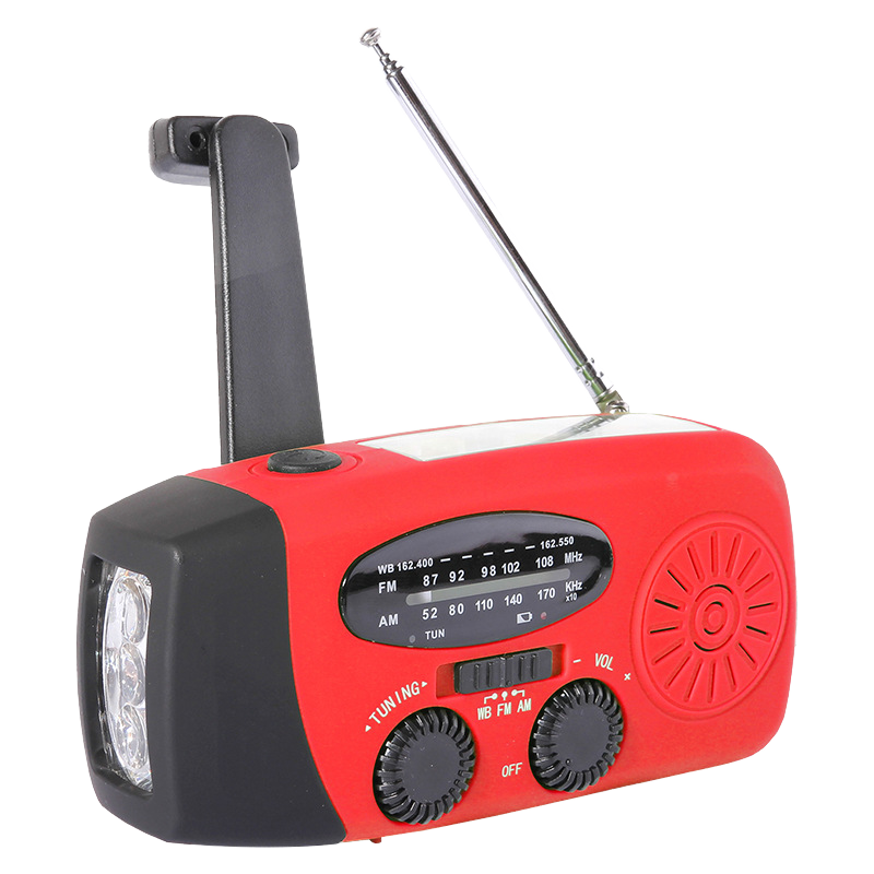 Entry-level Emergency Radio AM/FM – Compact 2,000mAh Power Bank – Solar, Dynamo & LED Flashlight