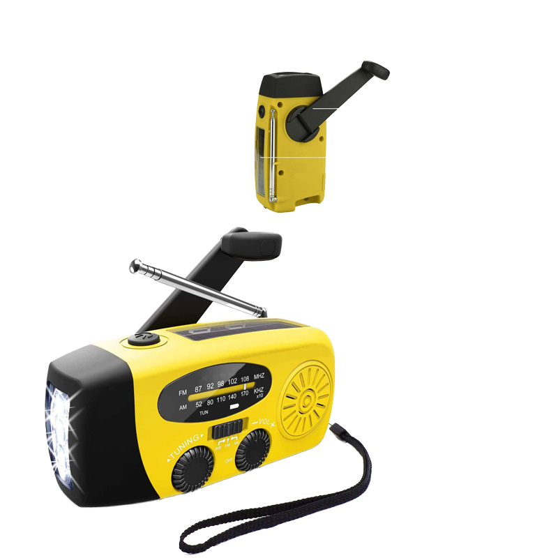 Entry-level Emergency Radio AM/FM – Compact 2,000mAh Power Bank – Solar, Dynamo & LED Flashlight