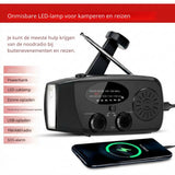 Entry-level Emergency Radio AM/FM – Compact 2,000mAh Power Bank – Solar, Dynamo & LED Flashlight