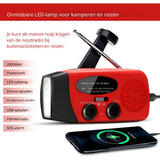 Entry-level Emergency Radio AM/FM – Compact 2,000mAh Power Bank – Solar, Dynamo & LED Flashlight