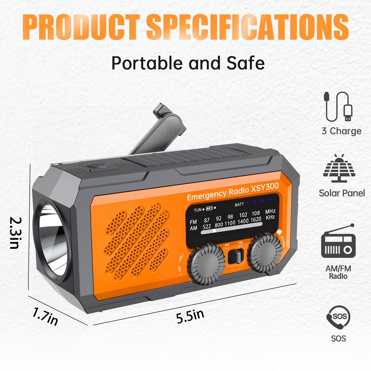 Emergency Radio XSY300