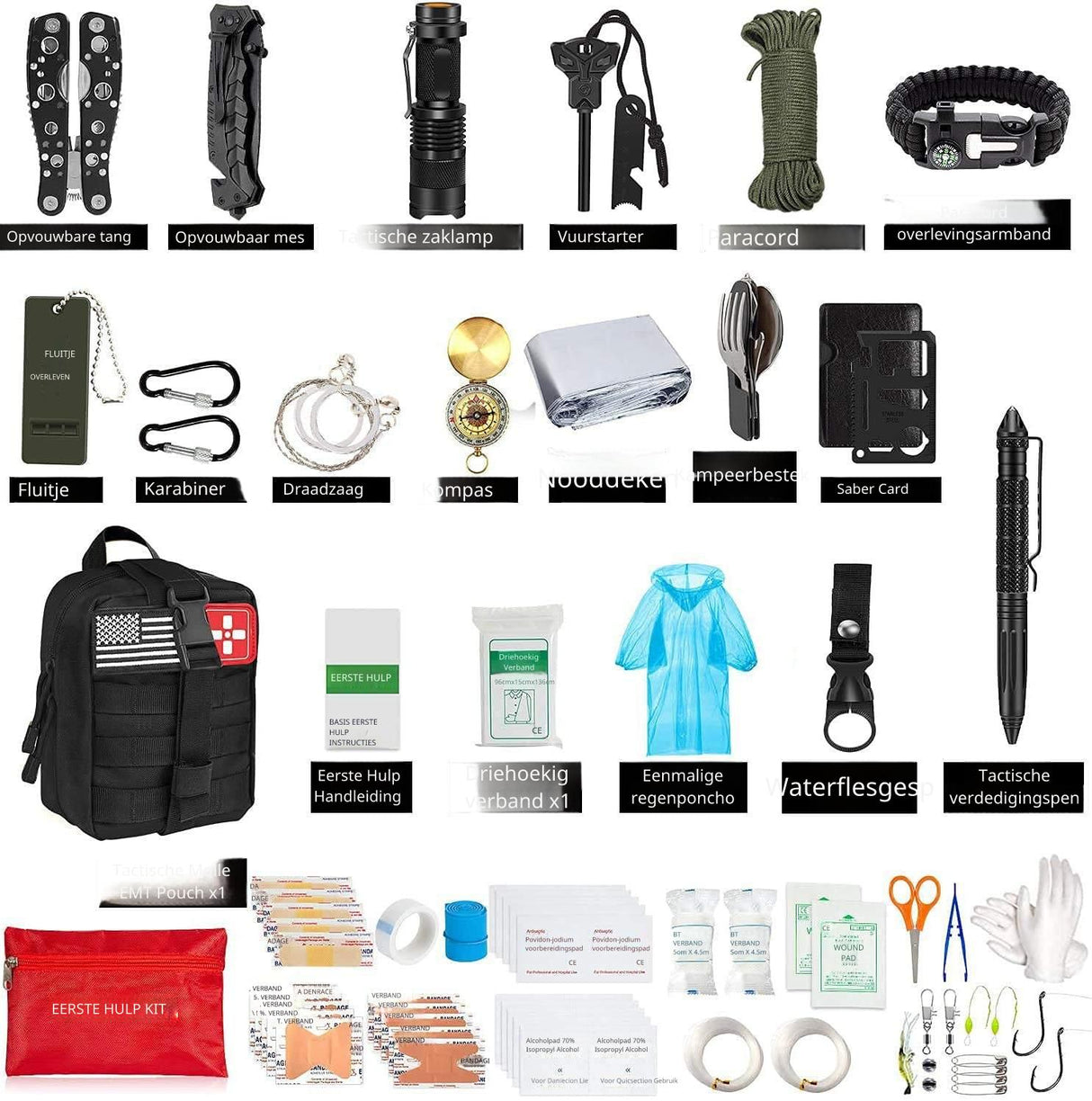 Emergency Kit - Disaster Backpack - Survival Kit KA13
