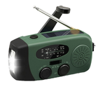 Entry-level Emergency Radio AM/FM – Compact 2,000mAh Power Bank – Solar, Dynamo & LED Flashlight