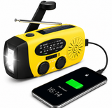 Entry-level Emergency Radio AM/FM – Compact 2,000mAh Power Bank – Solar, Dynamo & LED Flashlight