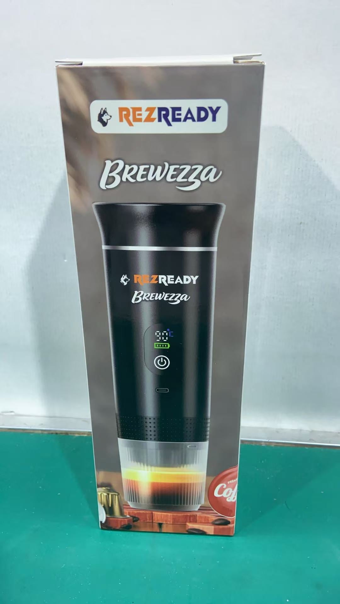 Brewezza Portable Koffiezetapparaat – Compact & Lichtgewicht – USB Oplaadbaar – Ideaal voor Reizen & Outdoor